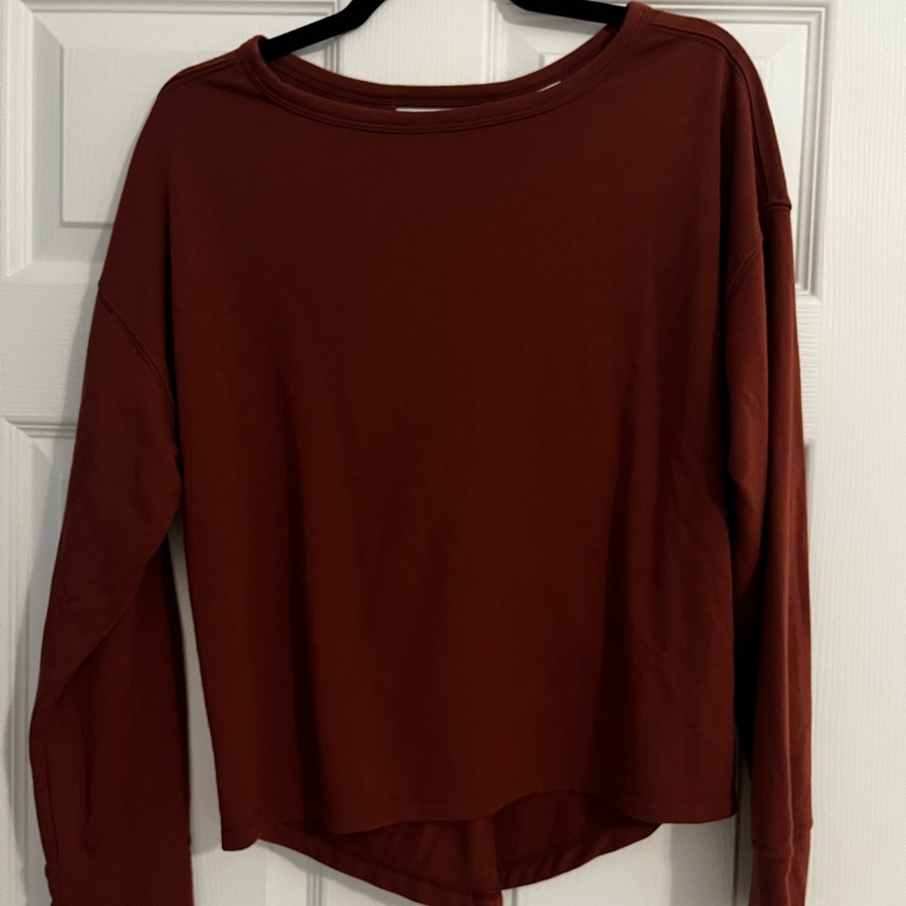 Old Navy Women's Brick Red Long Sleeve